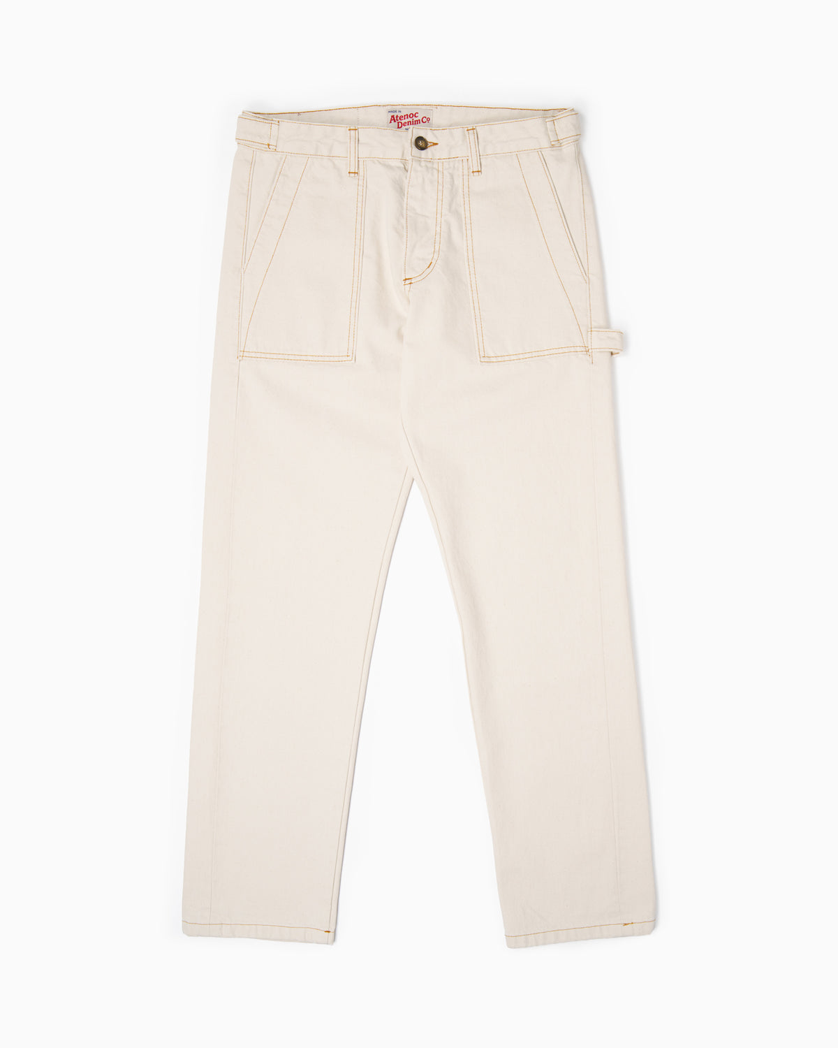 Pantaloni Fatigue - Denim Ecrù Cimosato