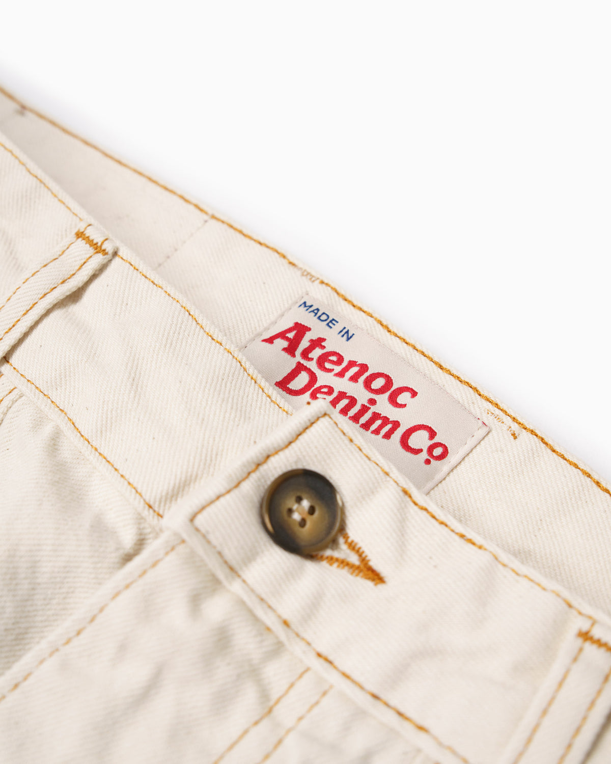 Pantaloni Fatigue - Denim Ecrù Cimosato