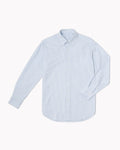 Essential Button-Down Shirt  - White/Light Blue Stripes