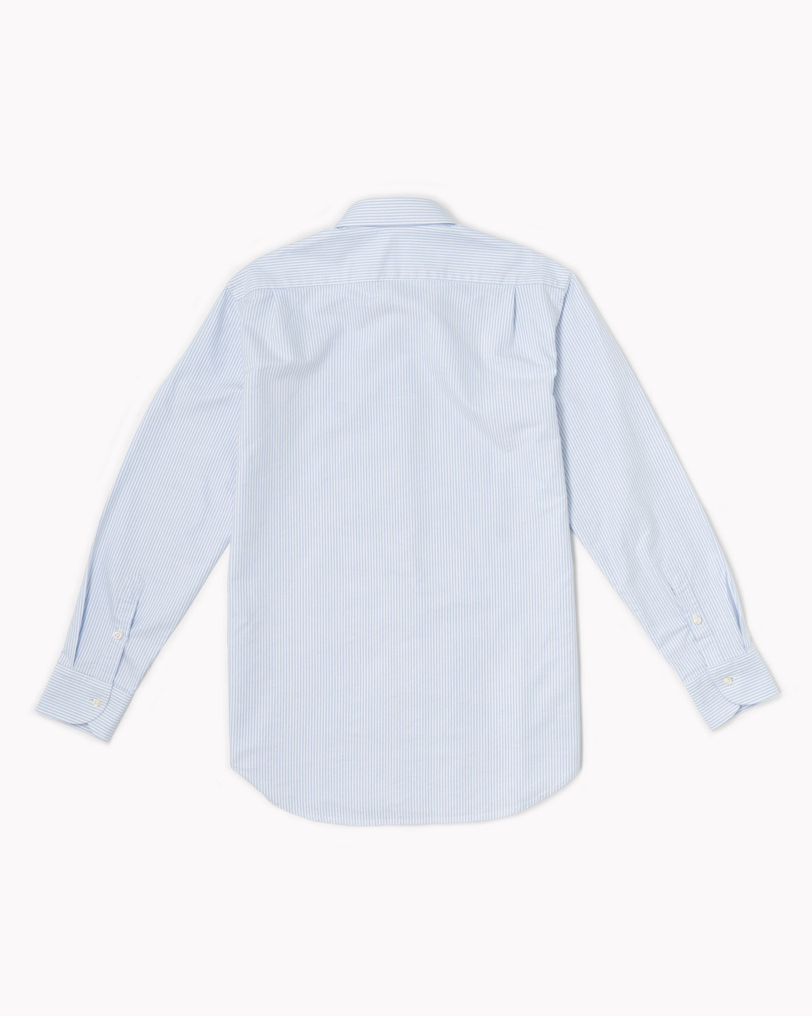 Essential Button-Down Shirt  - White/Light Blue Stripes