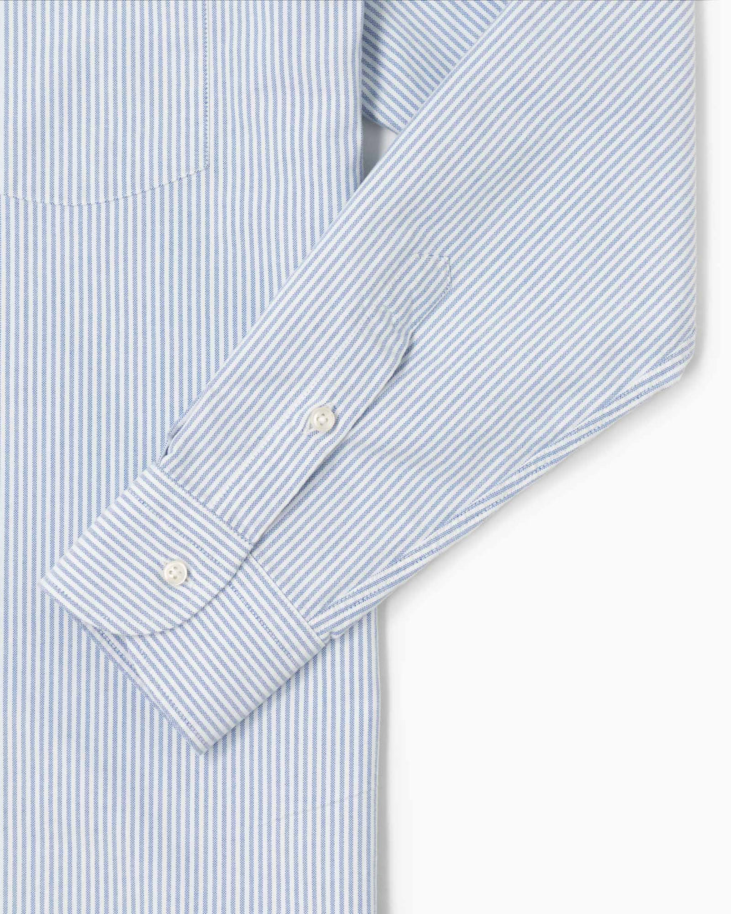 Essential Button-Down Shirt  - White/Blue Stripes